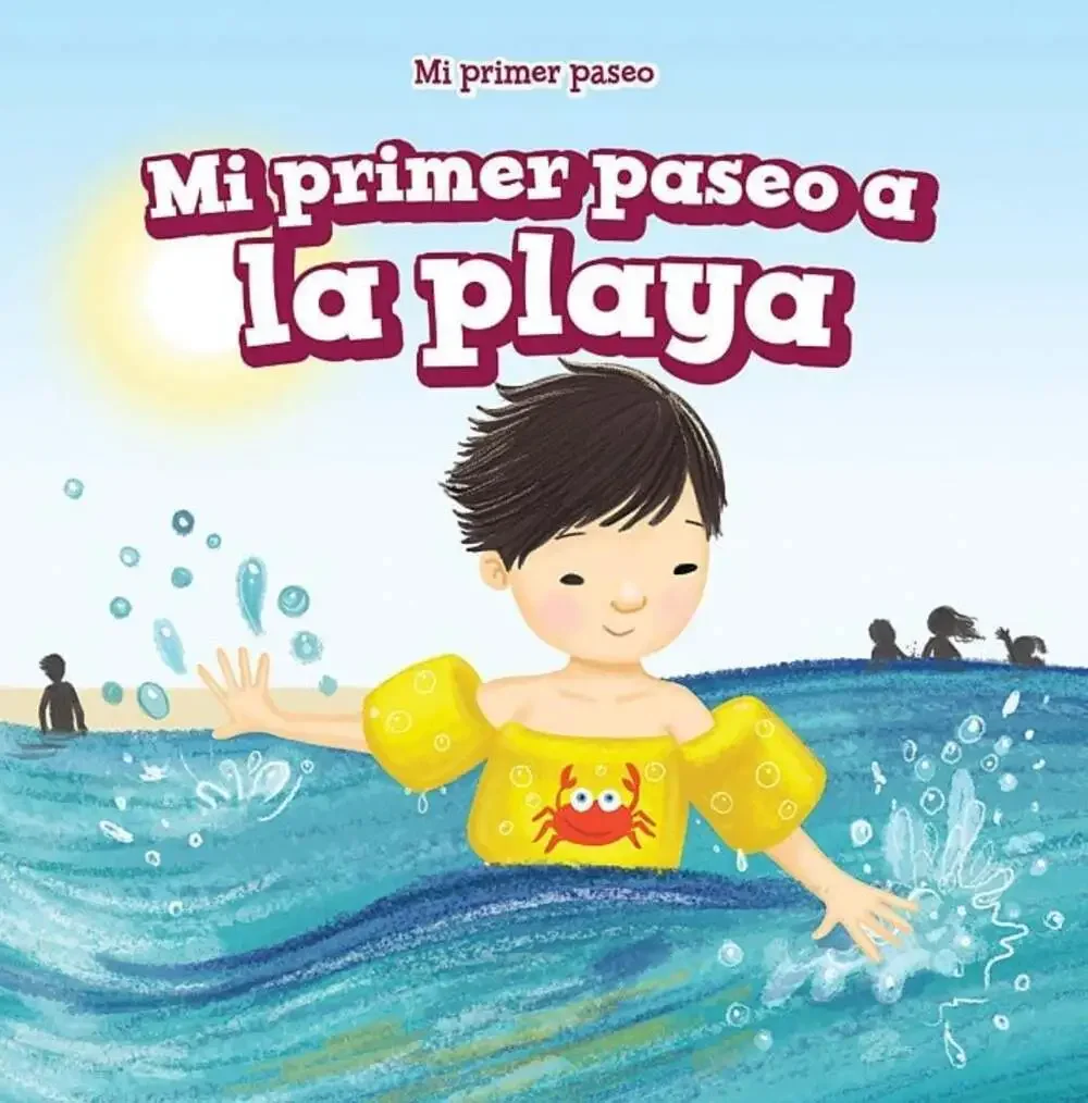 Mi primer paseo a la playa (My First Trip to the Beach) in Spanish ~ FREE SHIP !